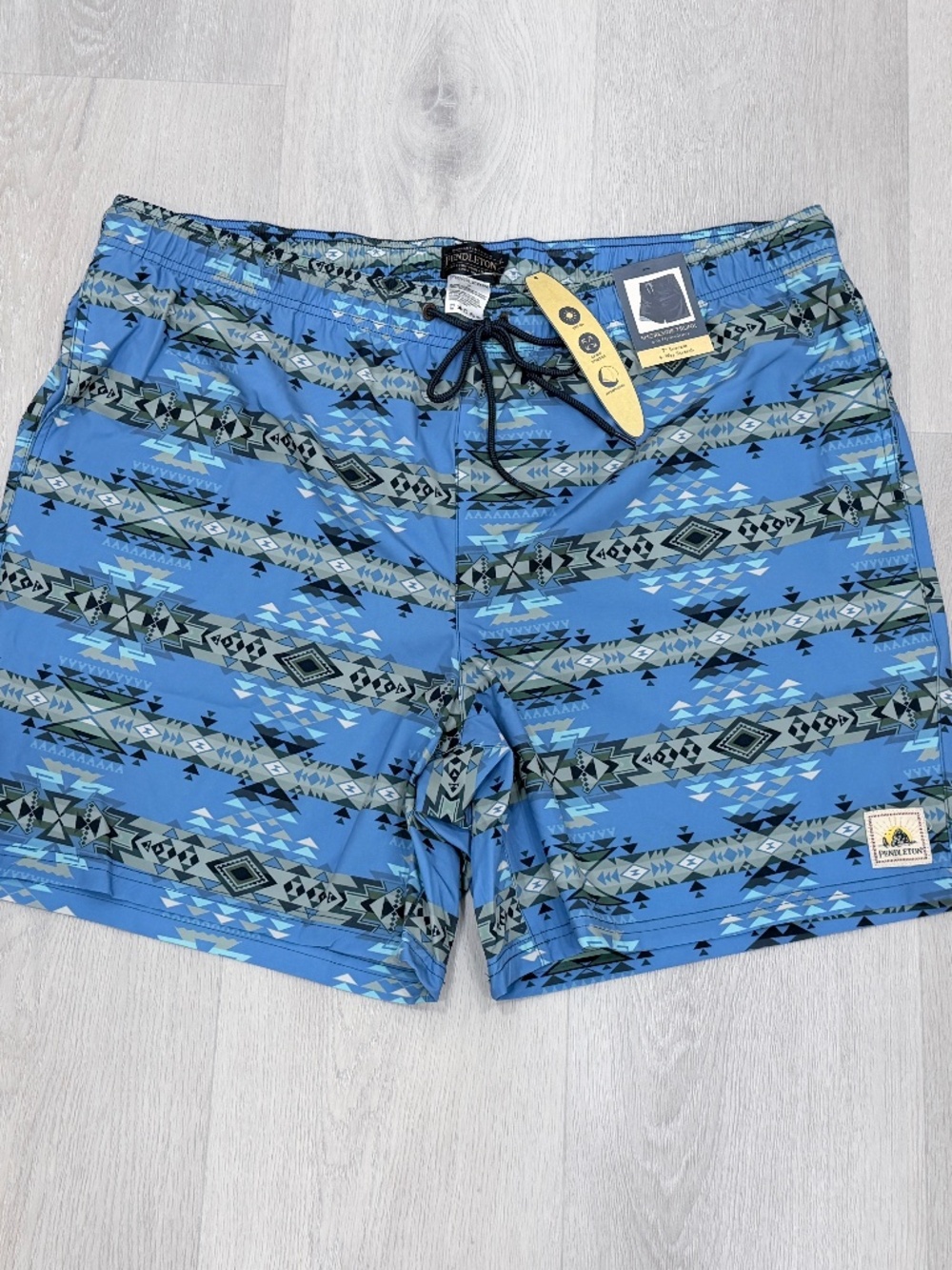 Pendleton Landscape Shoreside Swim Trunks 7” UPF 50+ Built-In Liner Mens XL
